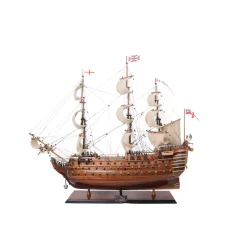 Prestiżowy model żaglowca HMS Victory 97cm - okręt liniowy brytyjskiej marynarki wojennej, dekoracja marynistyczna